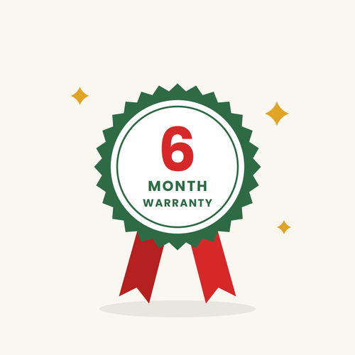 6 Month Warranty